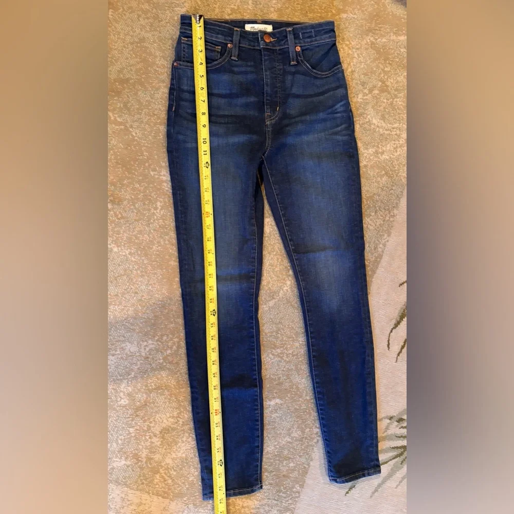 Madewell Curvy High Rise Skinny Jeans Women’s 27 Dark Wash Stretch Denim